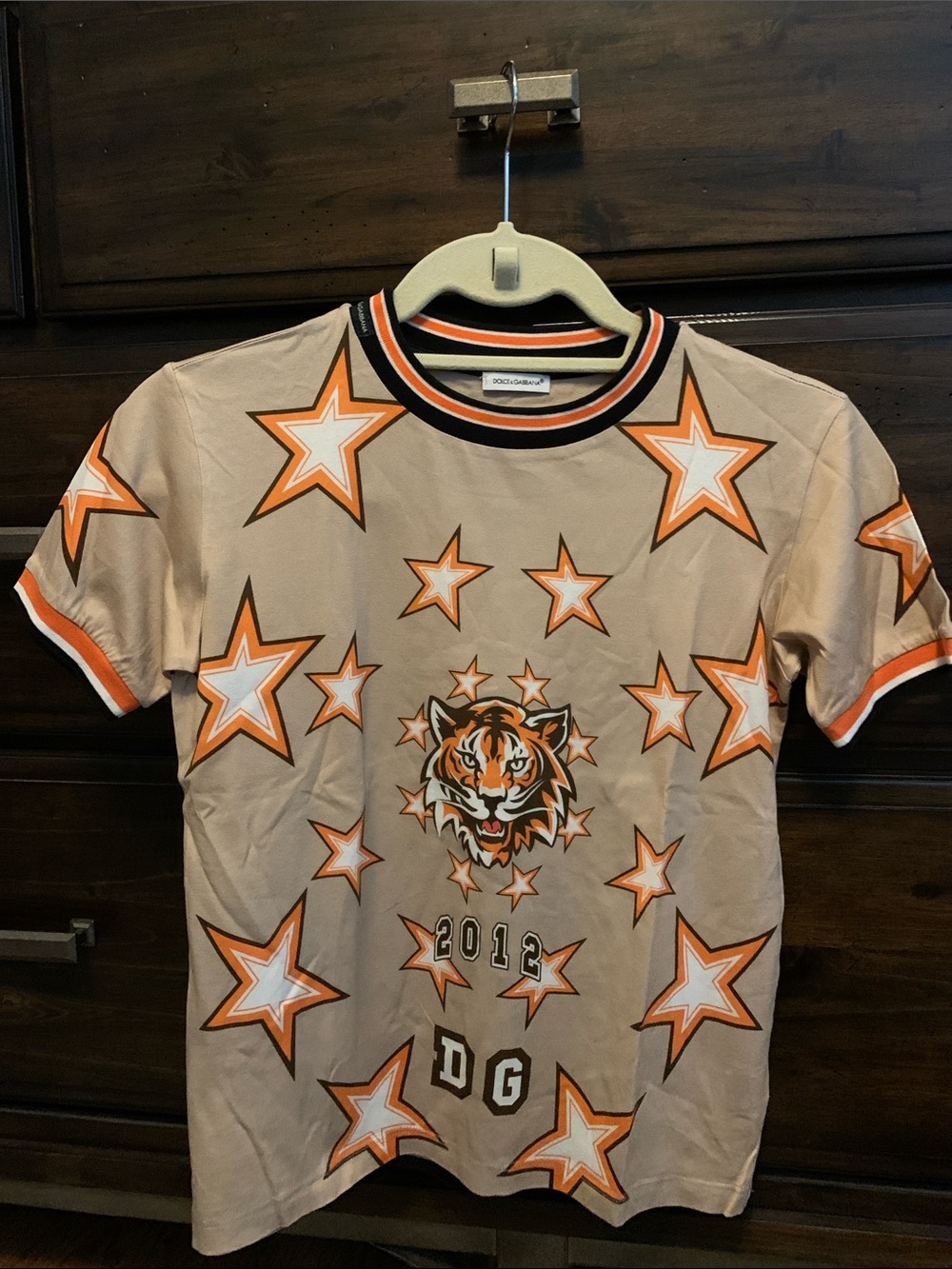 Dolce & Gabbana kids tiger and star jungle sport graphic tee